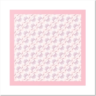 Elegant pink pattern Posters and Art